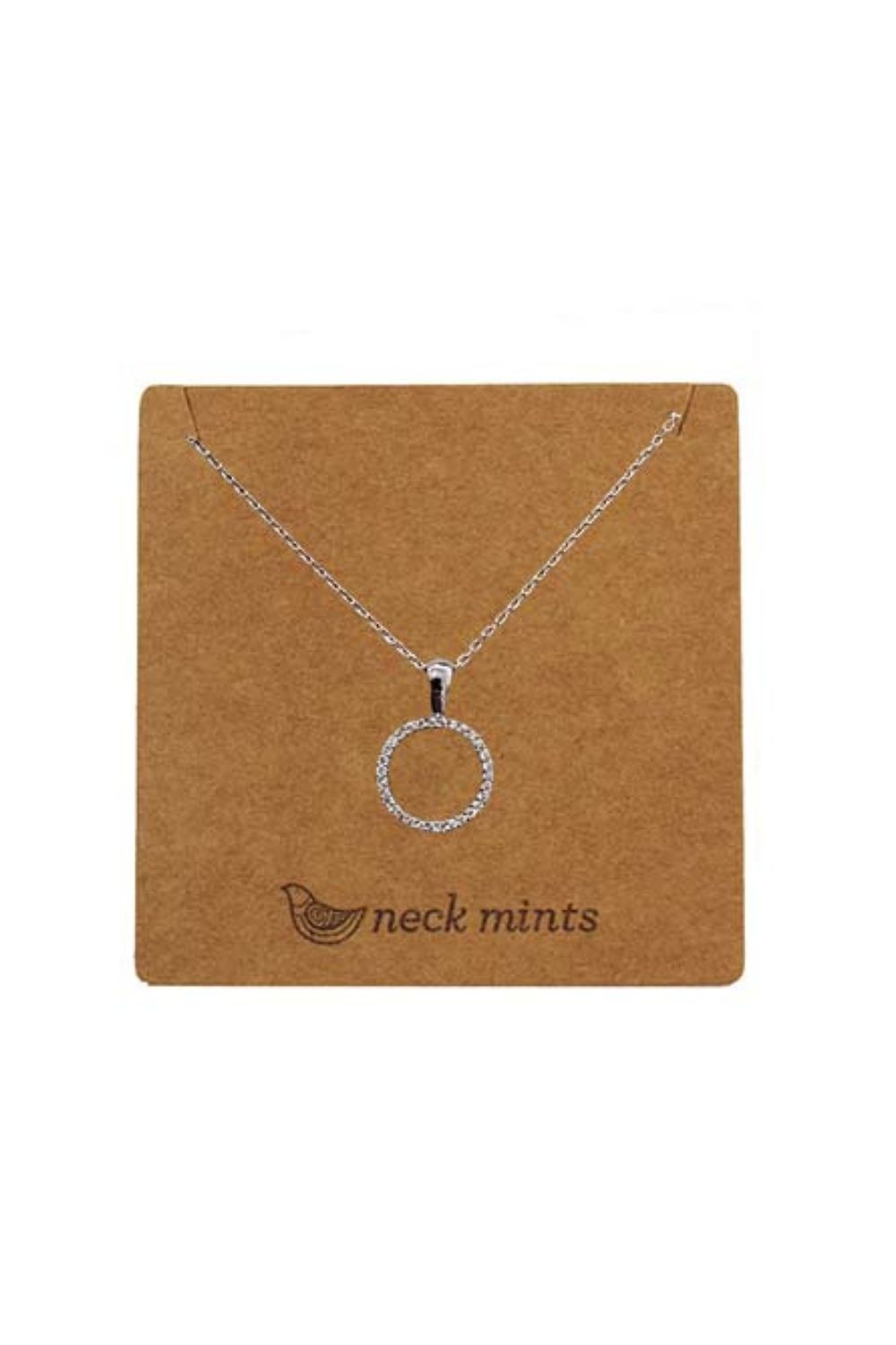 Fabienne - Neck Mints Cubic Open Circle Necklace | Silver - Jewellery - Silvermaple Boutique