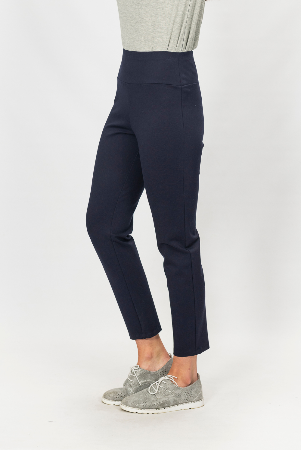 Maglia - Ponte Pull On Pant | Navy - Pants - Silvermaple Boutique