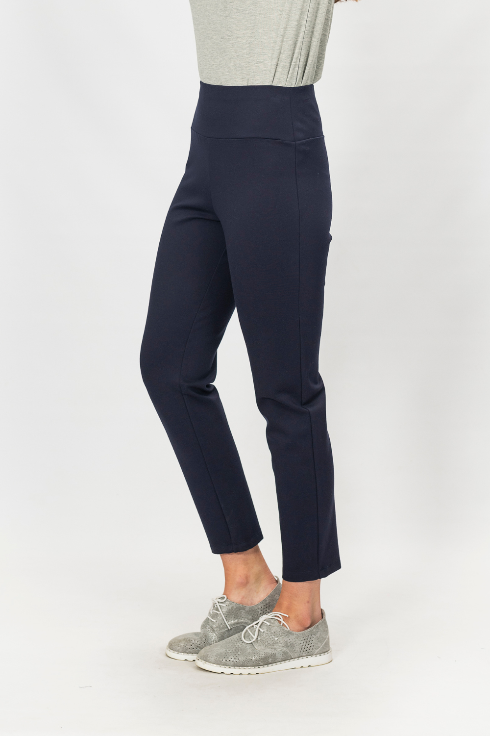 Maglia - Ponte Pull On Pant | Navy - Pants - Silvermaple Boutique