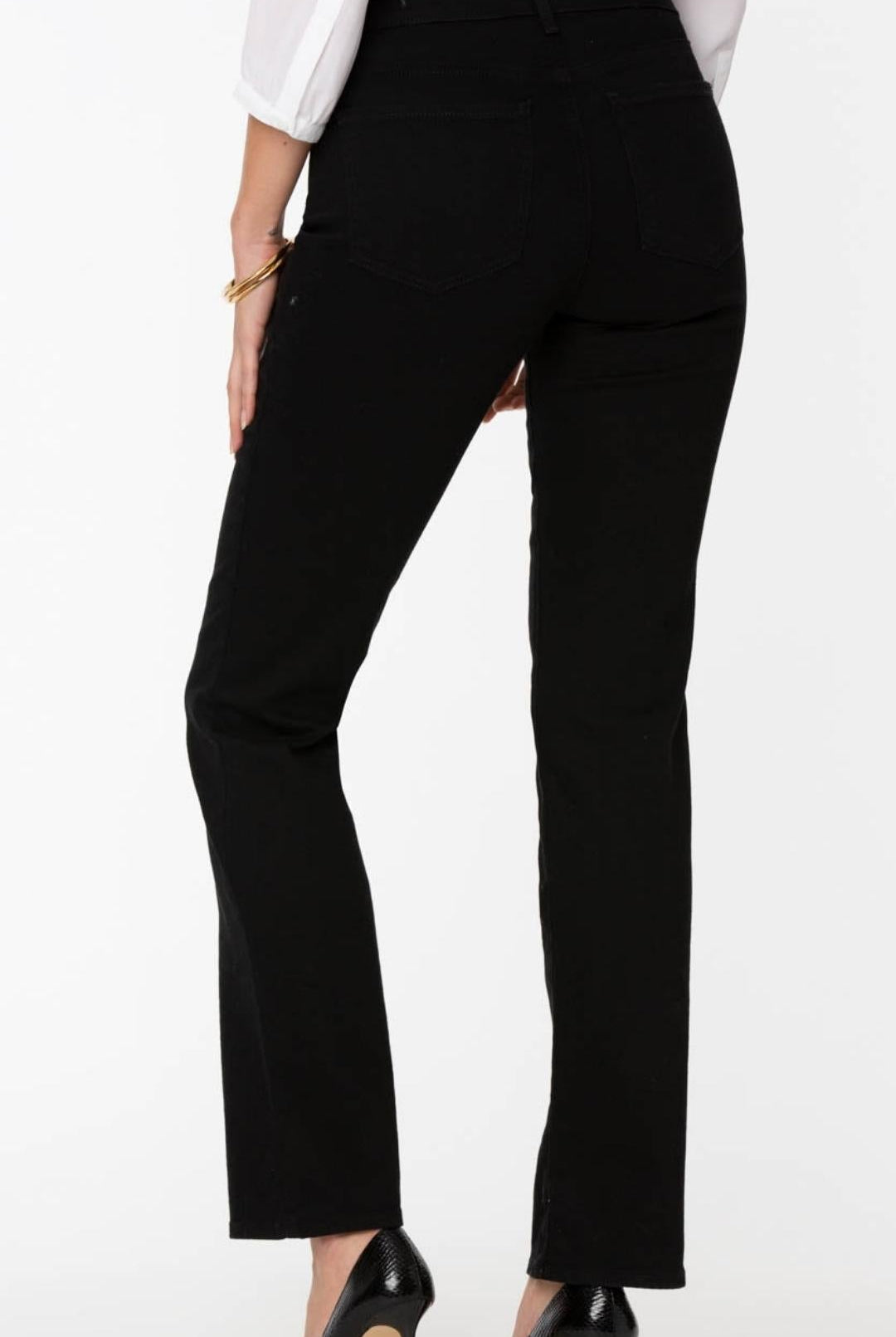 NYDJ - Marilyn Straight Jean | Black - Pants - Silvermaple Boutique