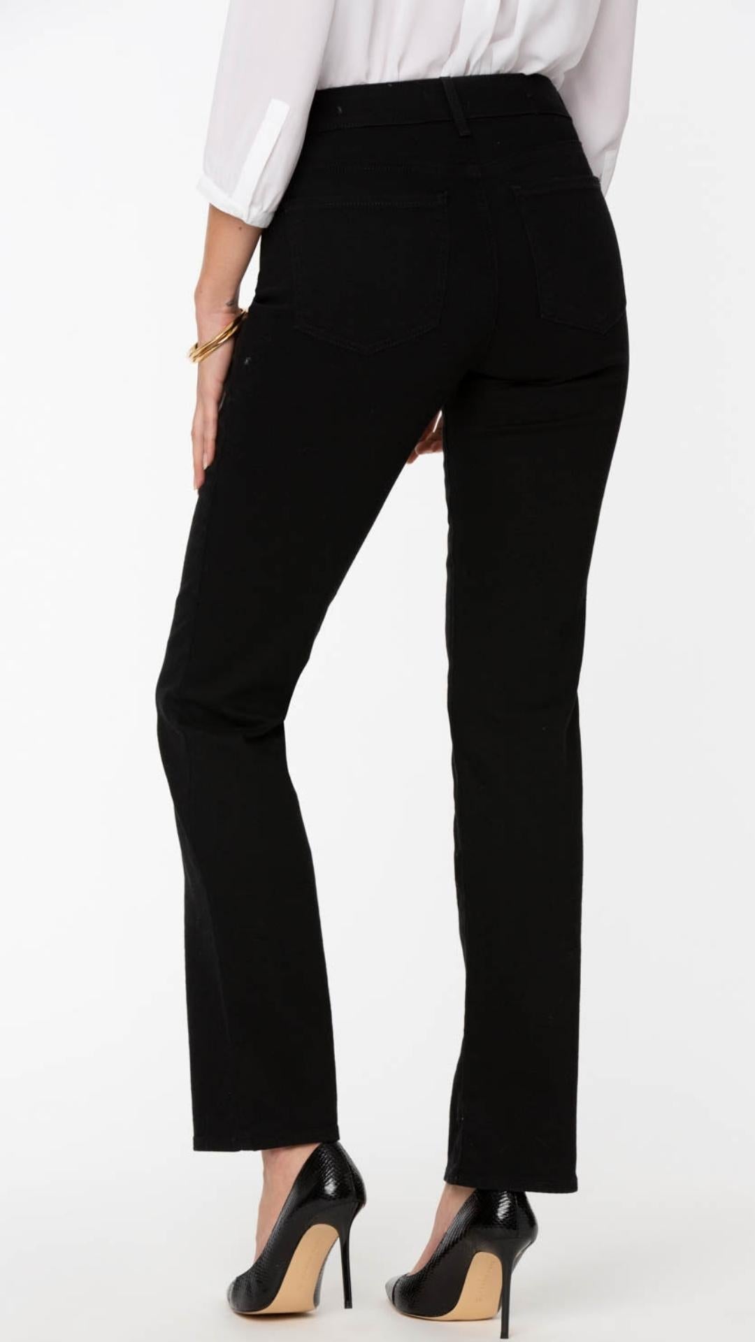 NYDJ - Marilyn Straight Jean | Black - Pants - Silvermaple Boutique