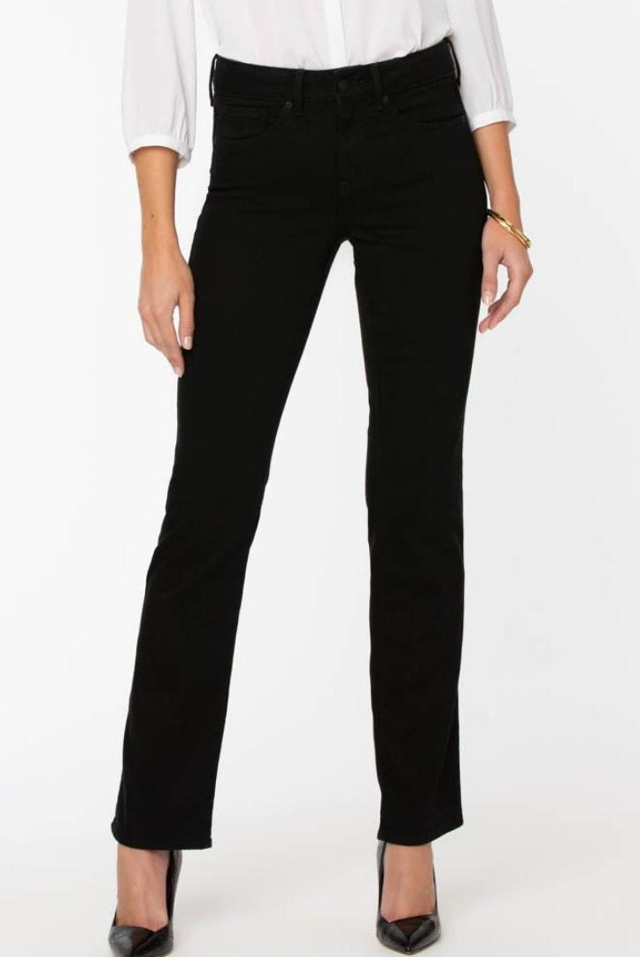 NYDJ - Marilyn Straight Jean | Black - Pants - Silvermaple Boutique