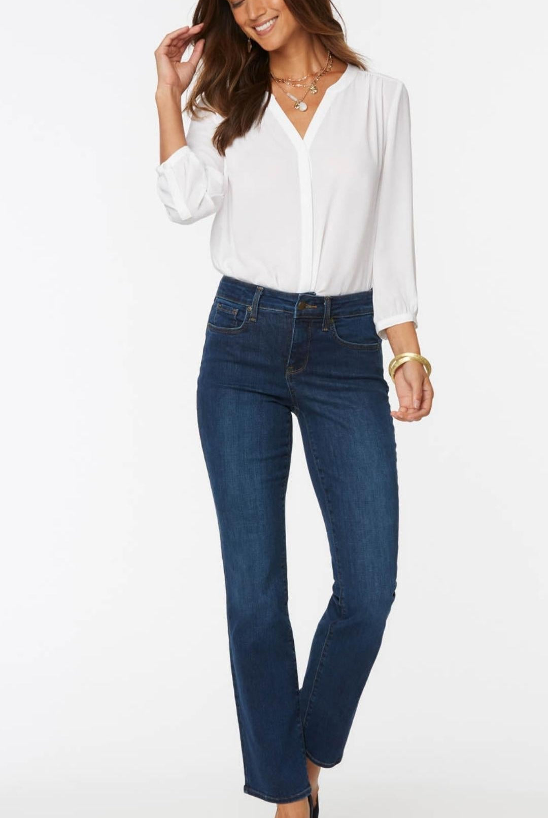 NYDJ - Marilyn Straight Jeans | Cooper - Pants - Silvermaple Boutique