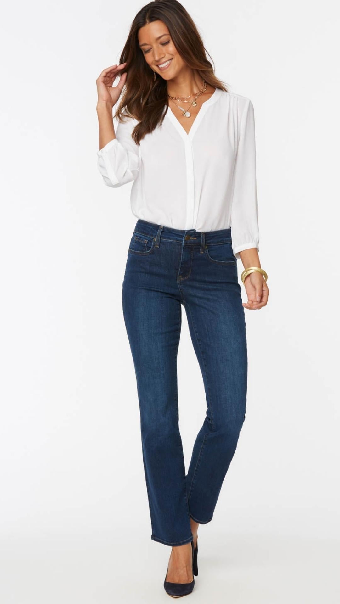 NYDJ - Marilyn Straight Jeans | Cooper - Pants - Silvermaple Boutique