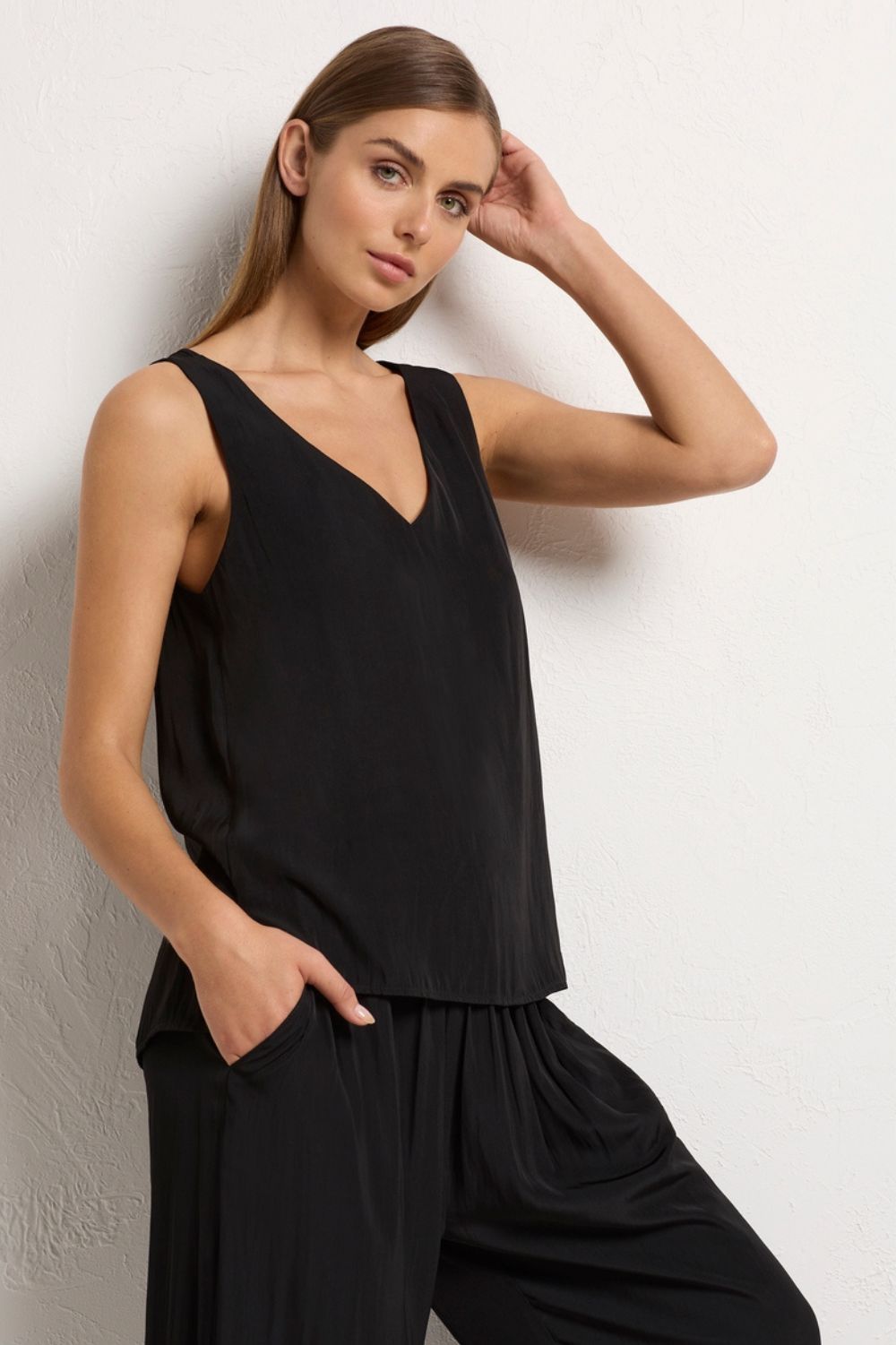 Mela Purdie - Audrey Tank | Black - Top - Silvermaple Boutique