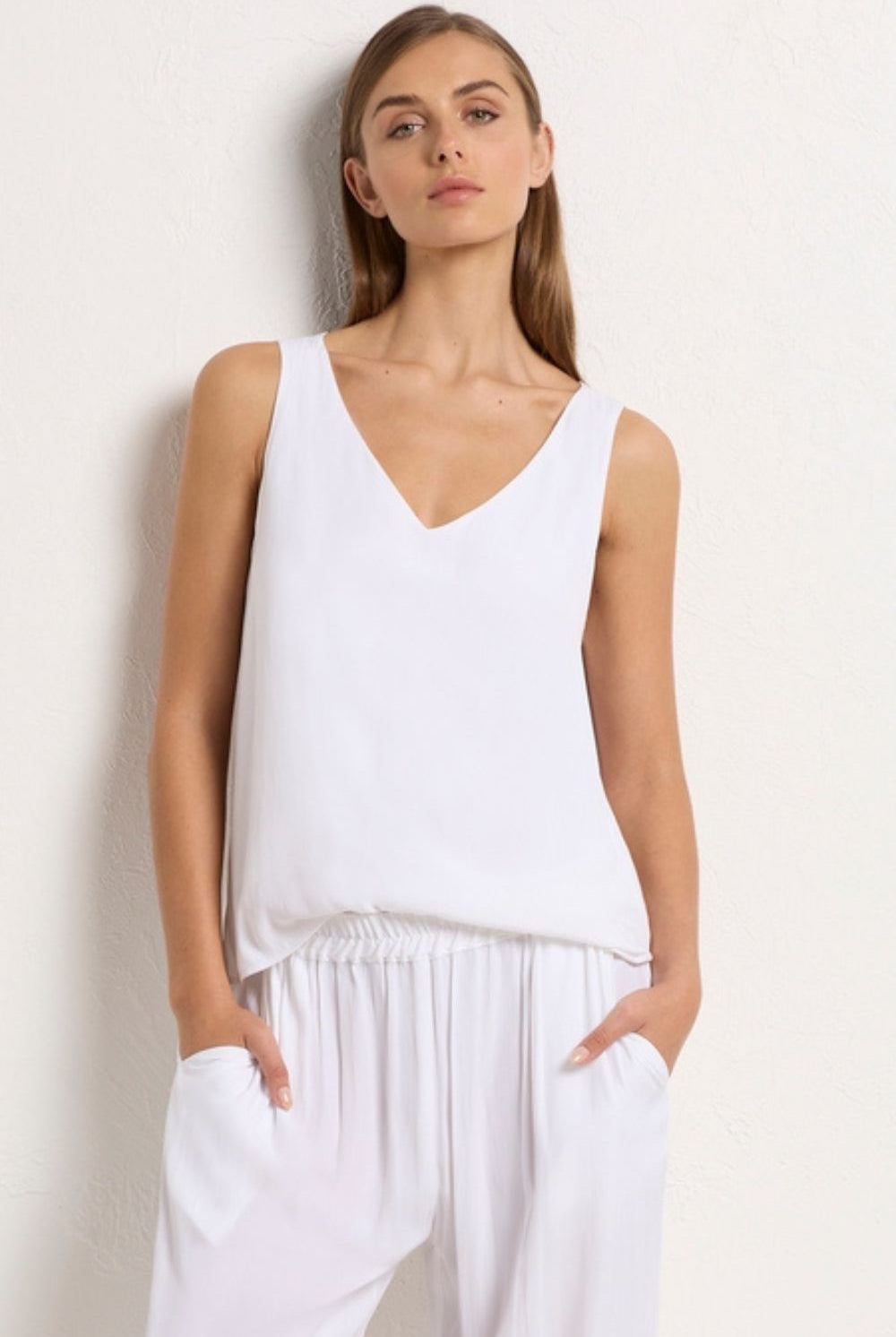 Mela Purdie - Audrey Tank | White - Top - Silvermaple Boutique