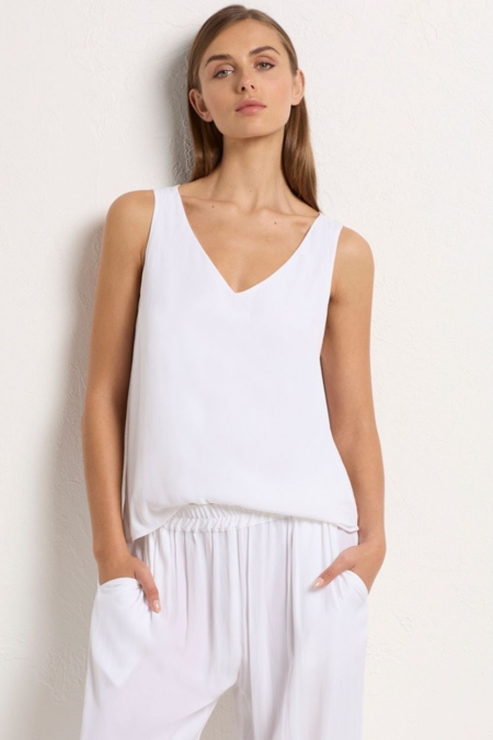 Mela Purdie - Audrey Tank | White - Top - Silvermaple Boutique