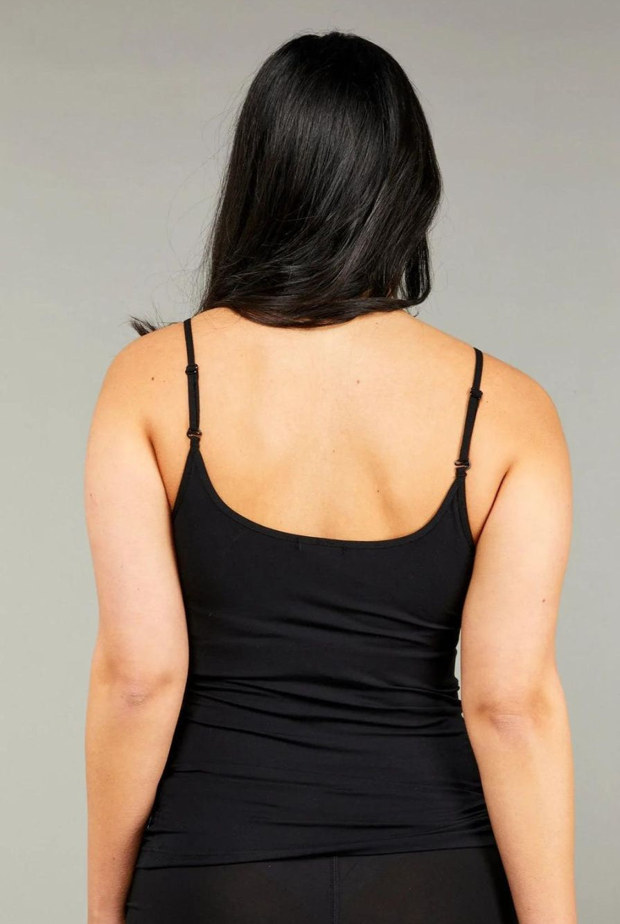 Tani - Shoe String Singlet | Black - T-Shirt - Silvermaple Boutique