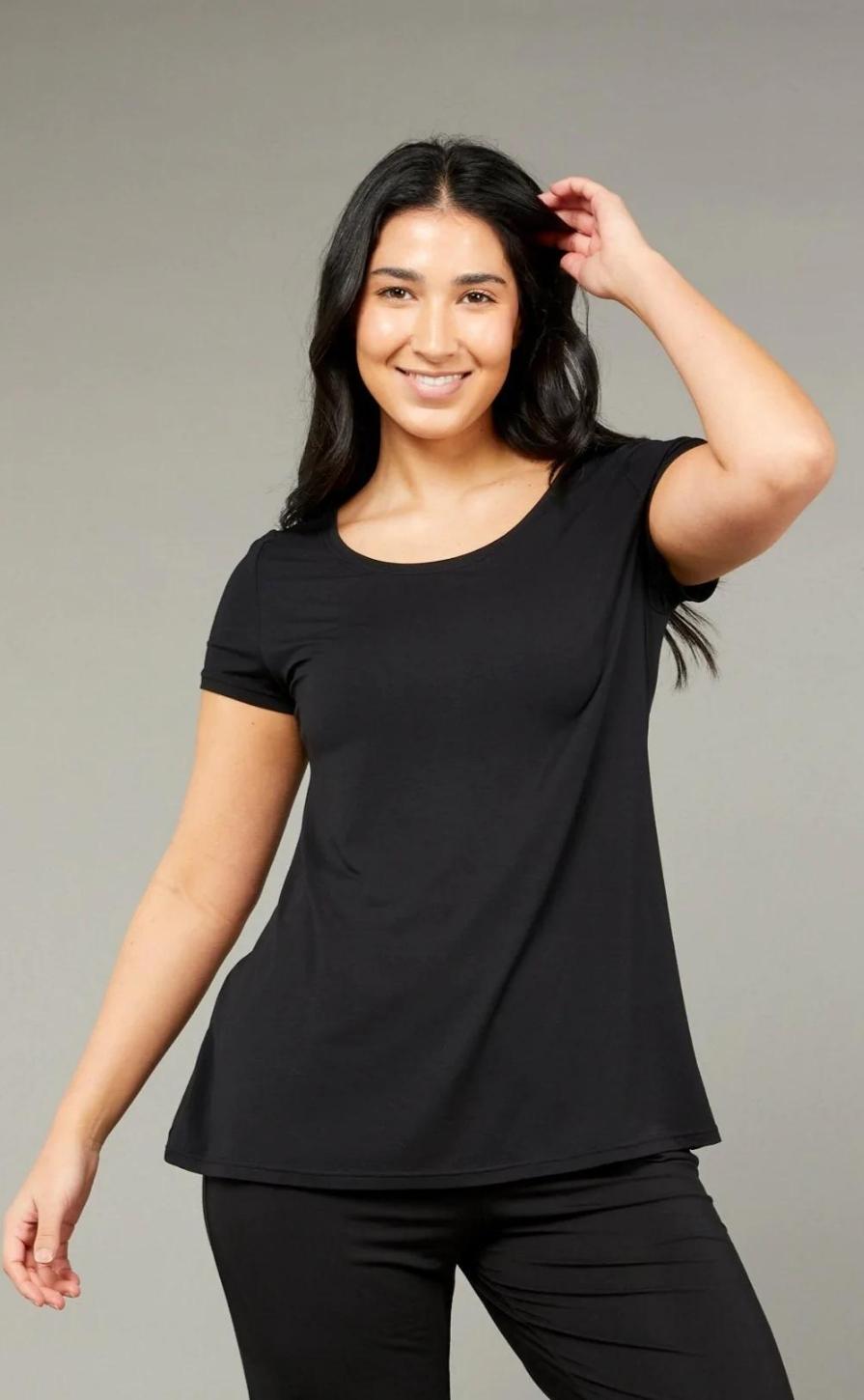 Tani - Swing Tee | Black - T-Shirt - Silvermaple Boutique