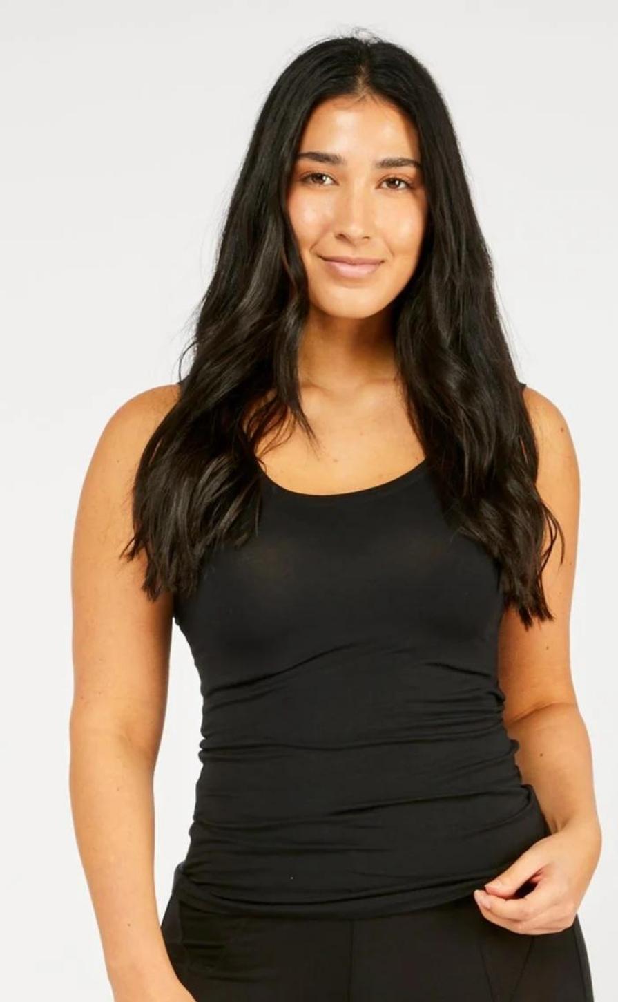 Tani - Scoop Tank | Black - T-Shirt - Silvermaple Boutique