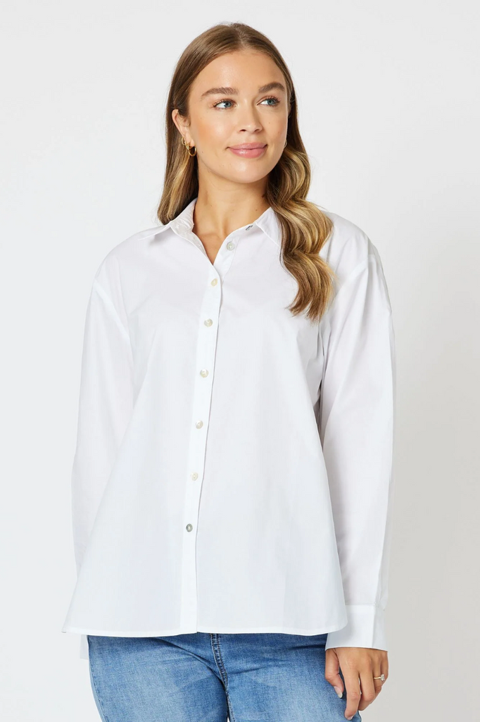 Threadz Classic Shirt | White_Silvermaple Boutique 