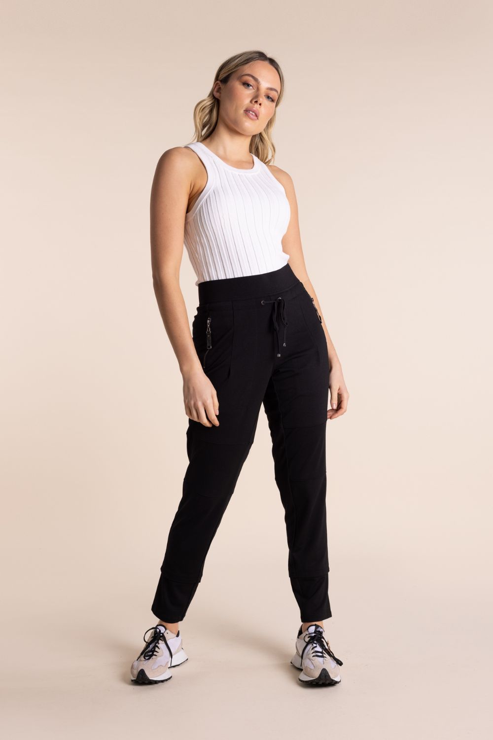 Two T's - Ponti Panel Pant | Black - Pants - Silvermaple Boutique