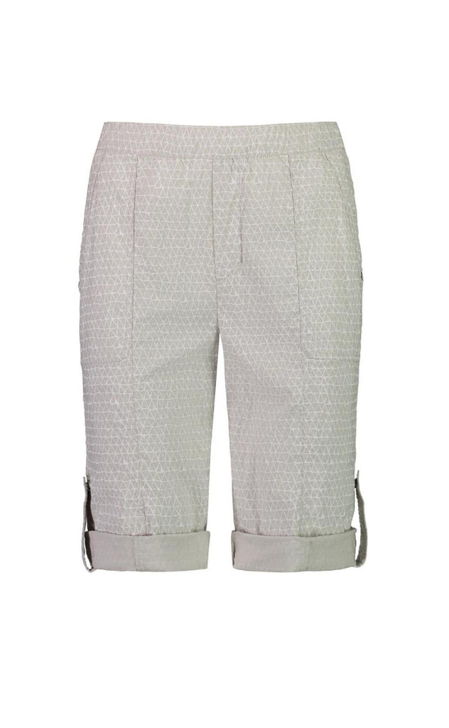 Verge Acrobat Weave Rolled Short | Pumice/White_Silvermaple Boutique