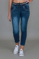 3rd Story The Label - Mia Jogger Jean | Denim Blue - Jogger - Silvermaple Boutique 