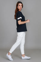 3rd Story The Label - Roselyn Band Tee | Ink - Top - Silvermaple Boutique 