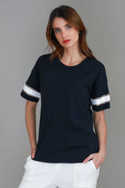 3rd Story The Label - Roselyn Band Tee | Ink - Top - Silvermaple Boutique 