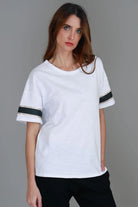 3rd Story The Label - Roselyn Band Tee | White - Top - Silvermaple Boutique 