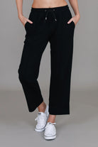 3rd Story The Label - Vermont Straight Leg Sweatpant | Black - Pants - Silvermaple Boutique 