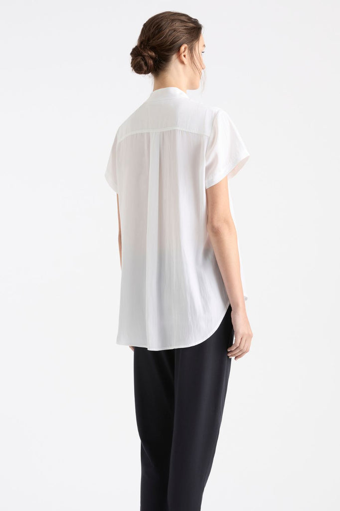 Mela Purdie Stand Shirt | White - Silvermaple Boutique