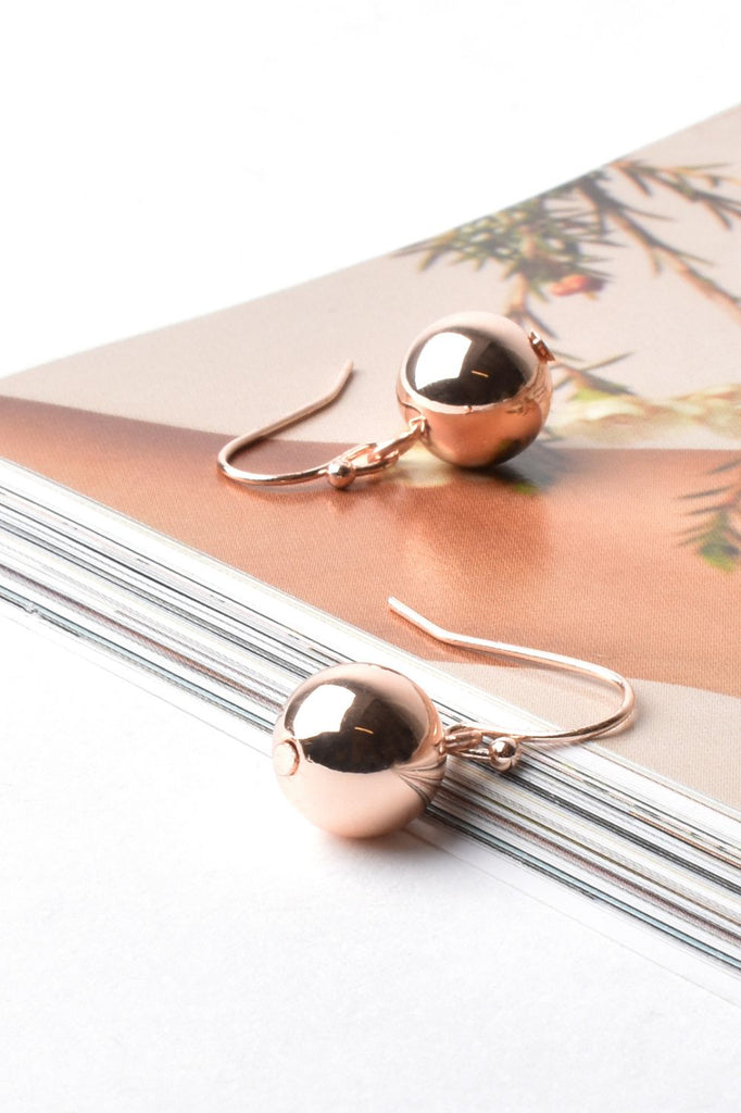 Adorn Ball Hook Earrings | Rose Gold_Silvermaple Boutique