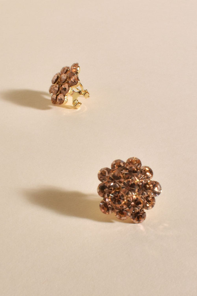 Adorne Clustered Statement Earring | Champ/Gold_Silvermaple Boutique