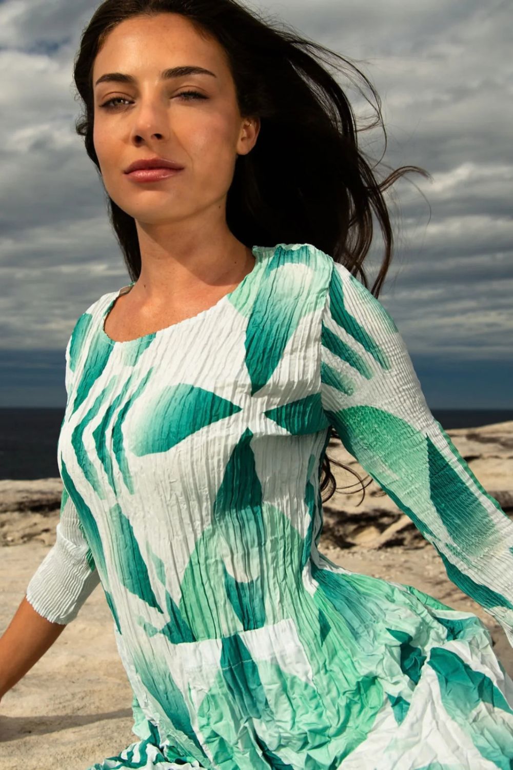 Alquema - Alquema 3/4 Sleeve Smash Pocket Dress | Gatsby - Dress - Silvermaple Boutique 