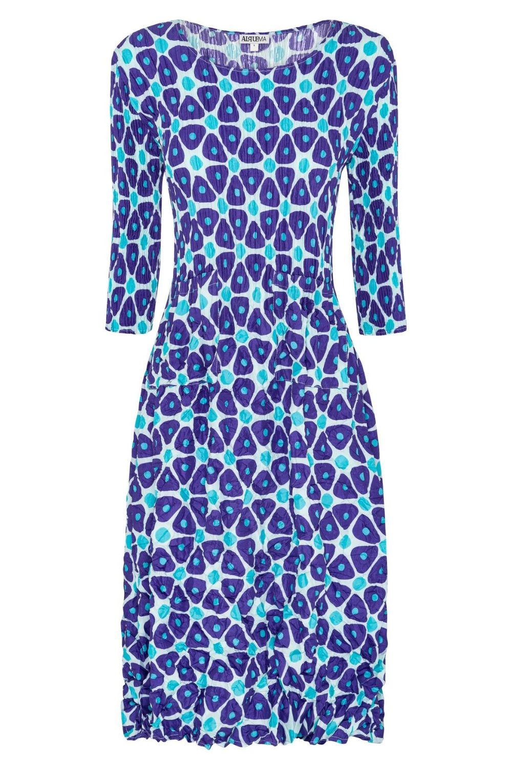 Alquema - Alquema 3/4 Sleeve Smash Pocket Dress | Mykonos - Dress - Silvermaple Boutique 