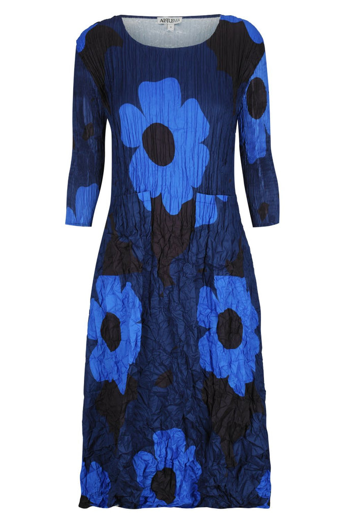 Alquema 3/4 Sleeve Smash Pocket Dress | Indigo Way_Silvermaple Boutique