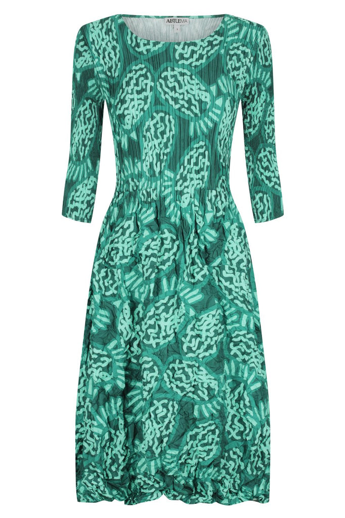 Alquema 3/4 Sleeve Smash Pocket Dress | Green Cockatoo_Silvermaple Boutique