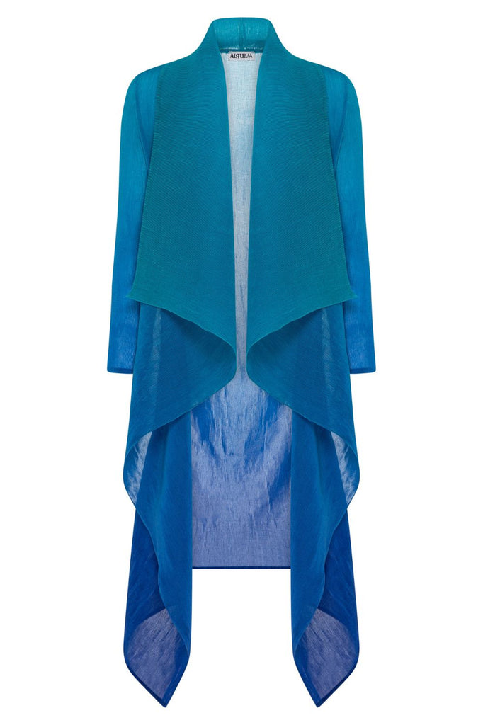 Alquema Collare Coat | Blue Bird to Dazzling Blue_Silvermaple Boutique