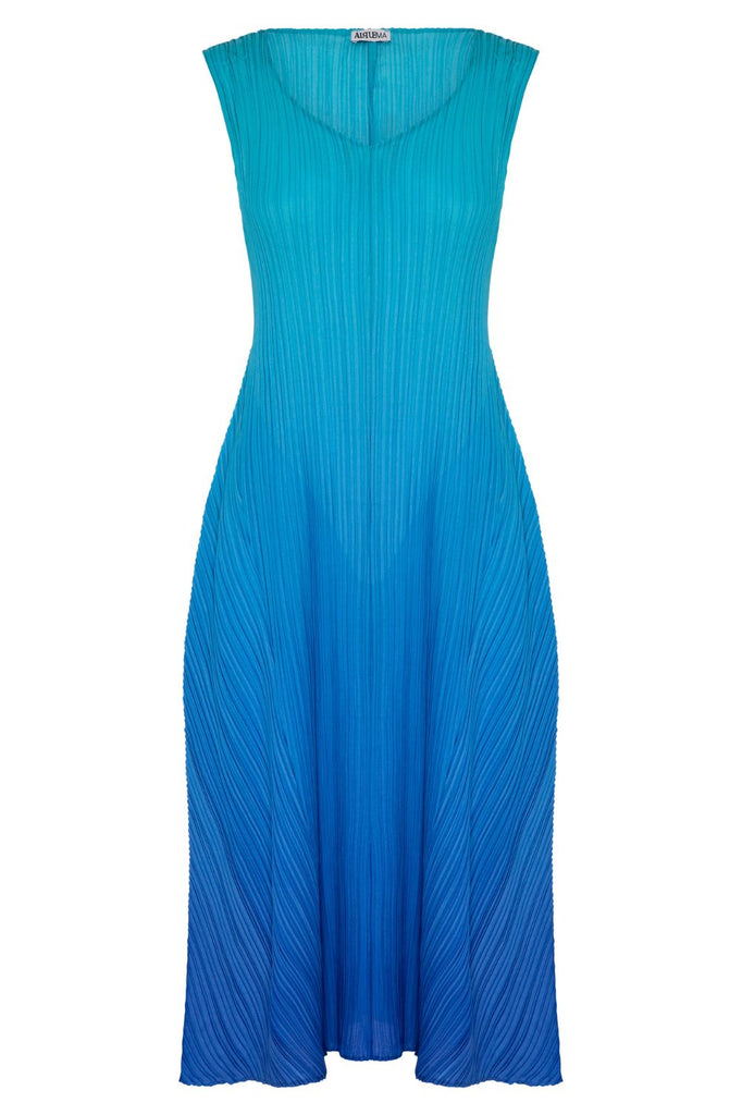 Alquema Long Estella Dress | Blue Bird to Dazzling Blue_Silvermaple Boutique