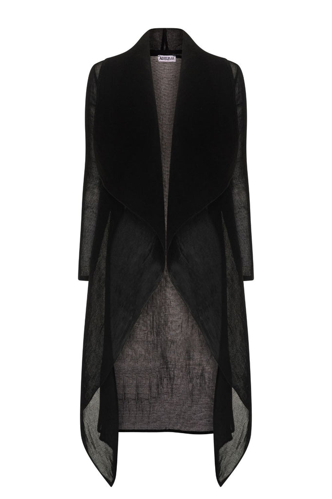 Alquema Collare Coat | Black _ Silvermaple Boutique