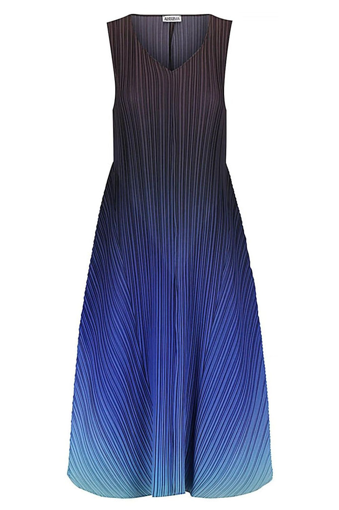 Alquema Long Estrella Dress Ombre | Cavier Nightfall_Silvermaple Boutique