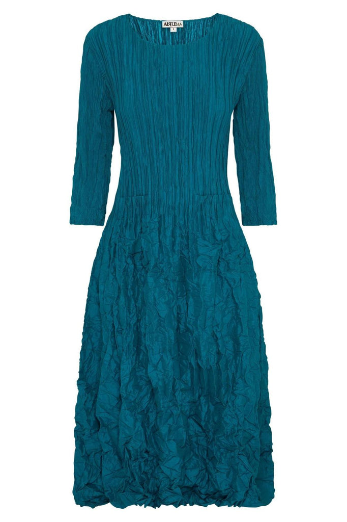 Alquema 3/4 Sleeve Smash Pocket Dress | Peacock_Silvermaple Boutique