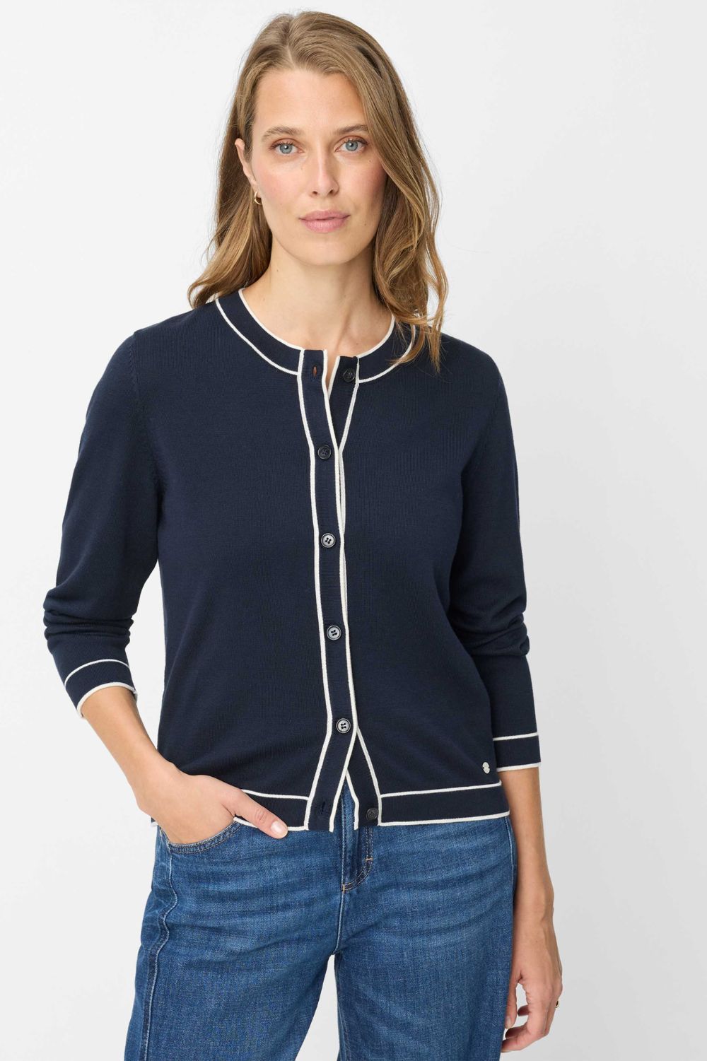 Brax - Brax Ann Cardigan | Navy - Cardigan - Silvermaple Boutique 