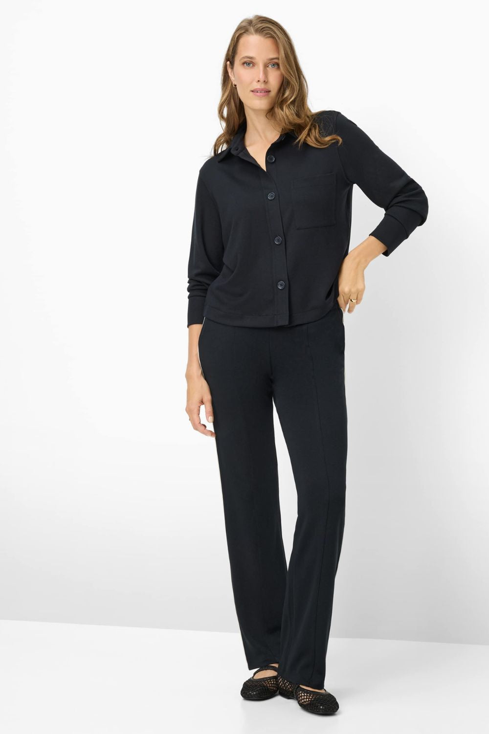 Brax - Brax Bette Shirt | Navy - Shirt - Silvermaple Boutique 