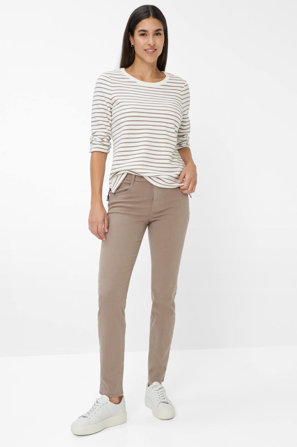 Brax - Brax Bonnie Top | Taupe - Top - Silvermaple Boutique 