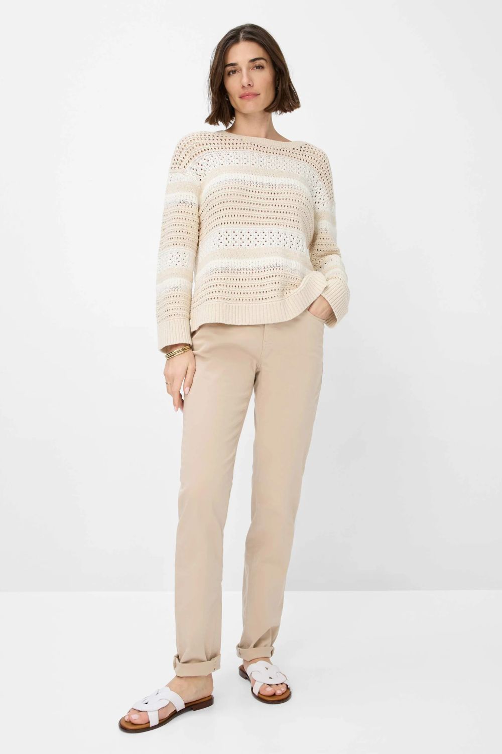 Brax - Brax Carola Five Pocket Jean | Almond - Jeans - Silvermaple Boutique 