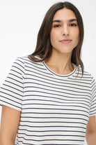 Brax - Cira Top | Navy Stripe - Top - Silvermaple Boutique 