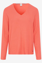 Brax - Lesley V-Neck Sweater | Watermelon - Top - Silvermaple Boutique 