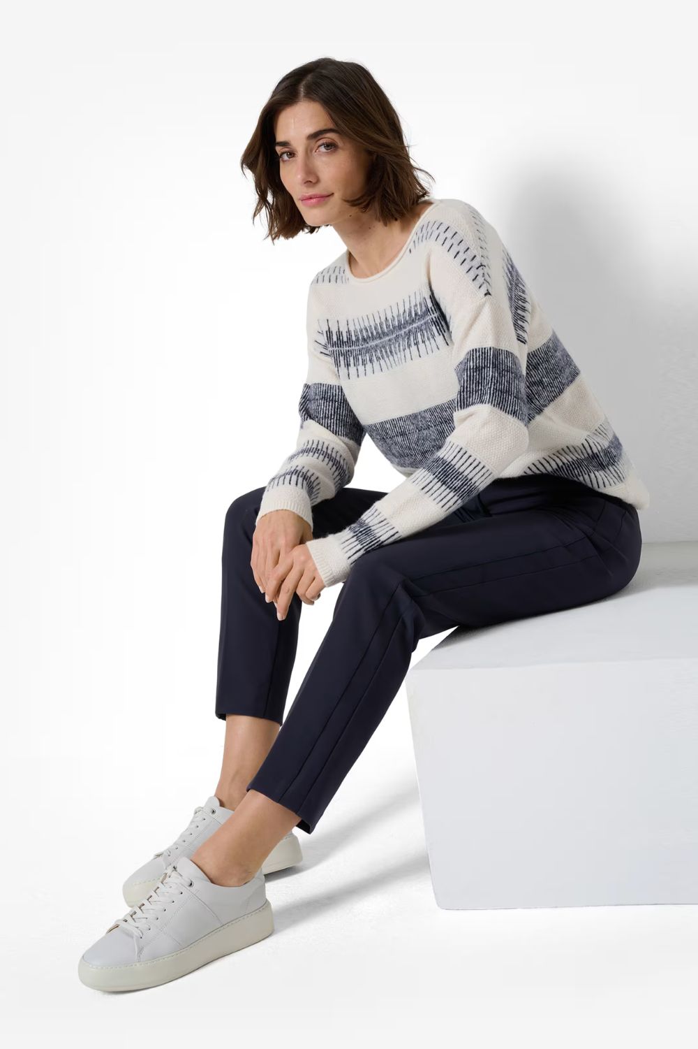 Brax - Maron S Trouser | Navy - Pants - Silvermaple Boutique 