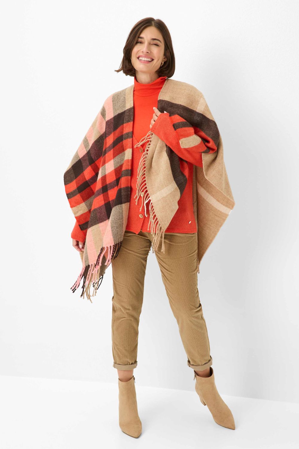 Brax - Brax Thea Cape | Walnut - Cape - Silvermaple Boutique 