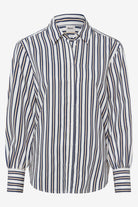 Brax - Brax Vic Blouse | Navy/Taupe - Blouse - Silvermaple Boutique 