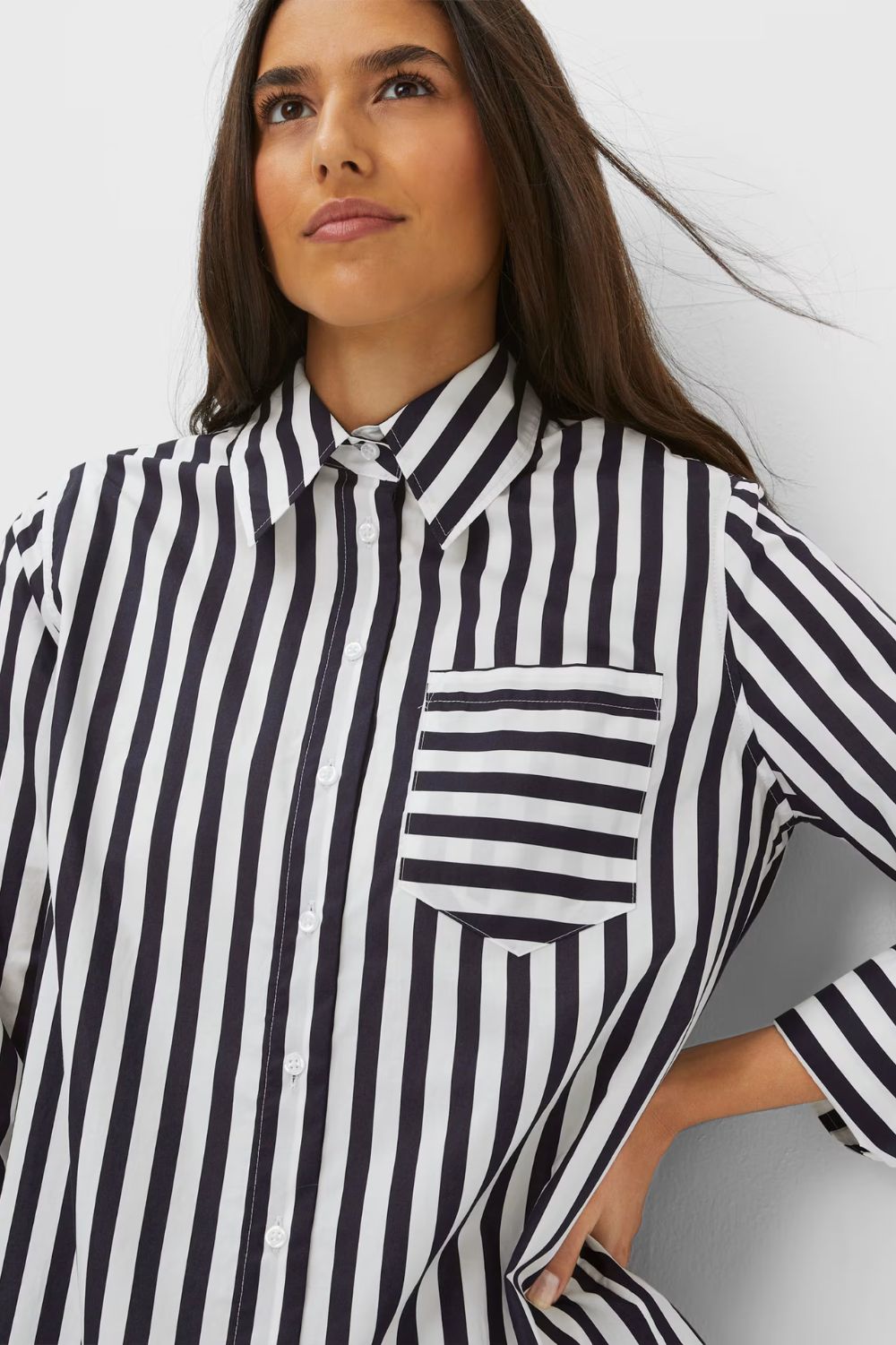 Brax - Viki Blouse | Navy Stripe - Blouse - Silvermaple Boutique 