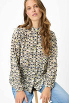 Brax - Brax Vivi Blouse | Faded Khaki - Blouse - Silvermaple Boutique 
