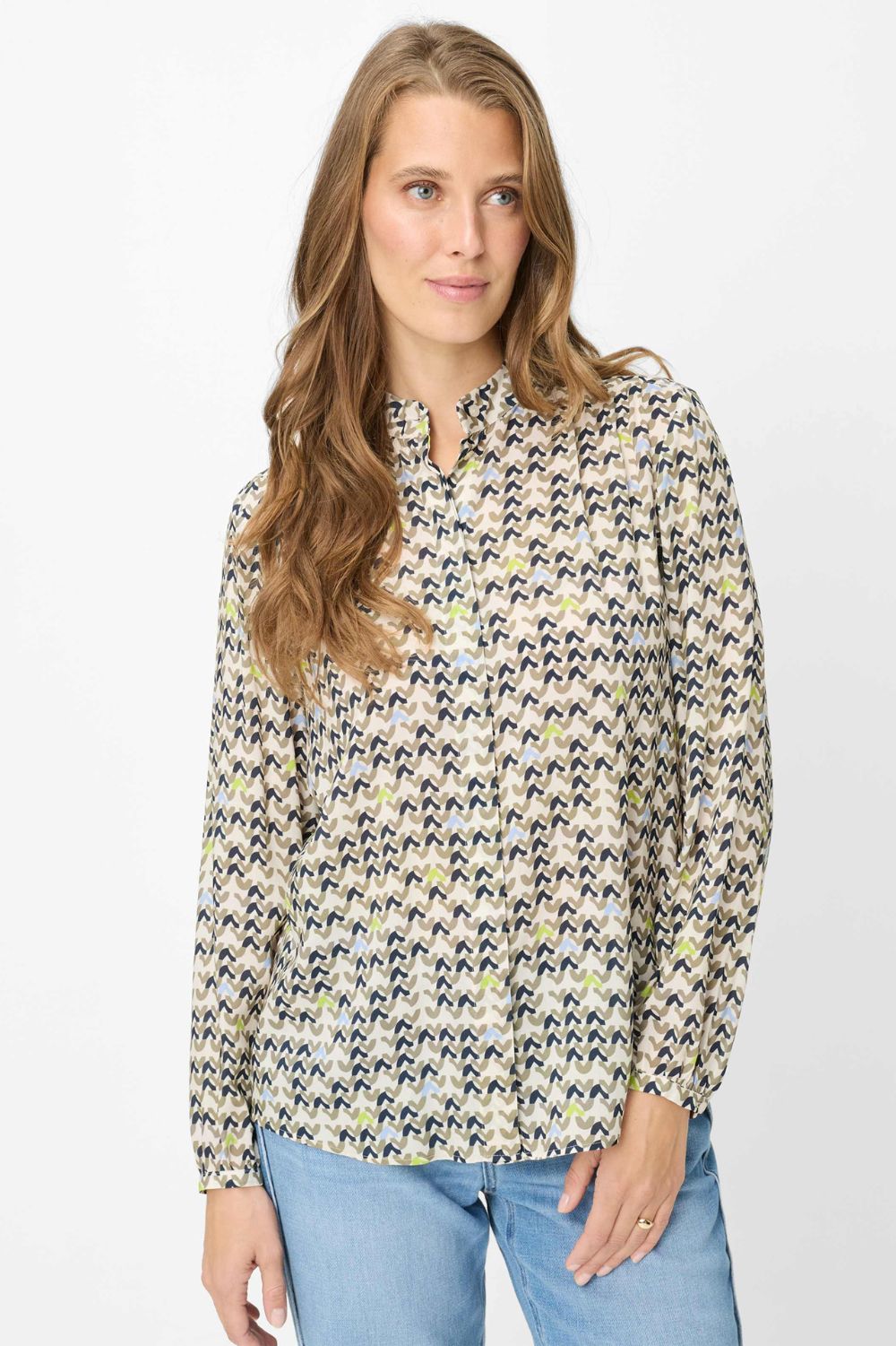Brax - Brax Vivi Blouse | Faded Khaki - Blouse - Silvermaple Boutique 