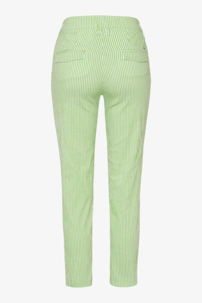 Brax Mara S Pant | Lime/White Stripe_Silvermaple Boutique