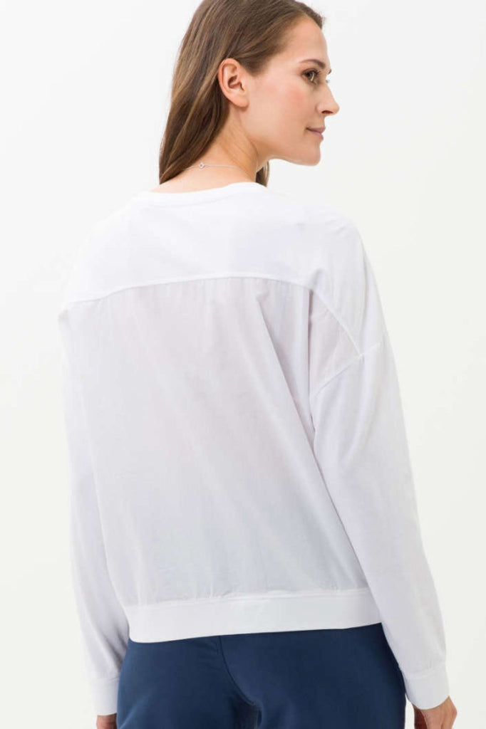 Brax Bo Sweatshirt | White _Silvermaple Boutique