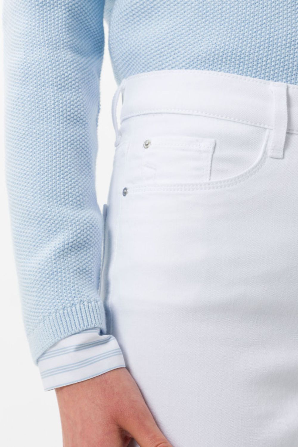 Brax - Mary 5 Pocket Jean | White - Jeans - Silvermaple Boutique 