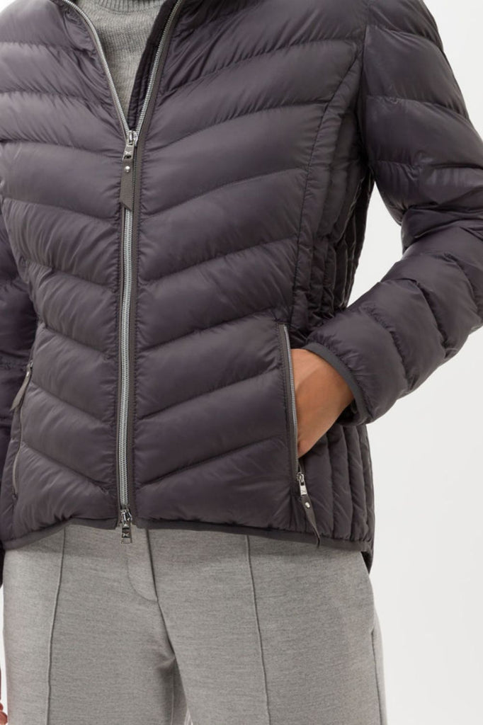Brax Bern Quilted Jacket | Grey_Silvermaple Boutique